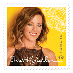 Sarah McLachlan Canada Postage Stamp | Canadian Recording Artists