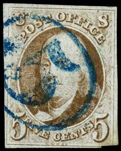 Benjamin Franklin - Dark Brown United States Postage Stamp