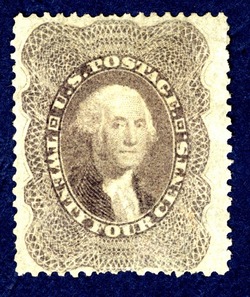 George Washington - Gray Lilac United States Postage Stamp