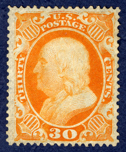 Benjamin Franklin - Orange United States Postage Stamp