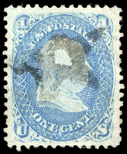 Benjamin Franklin - Blue - A United States Postage Stamp
