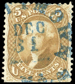 Thomas Jefferson - Brown Yellow United States Postage Stamp