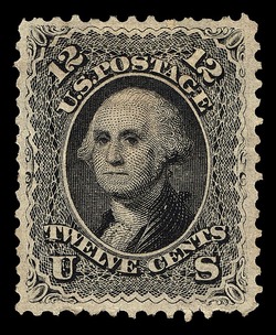 George Washington - Black United States Postage Stamp