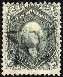 George Washington - Red Lilac United States Postage Stamp