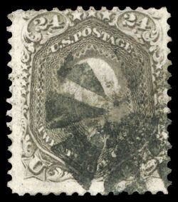 George Washington - Brown Lilac United States Postage Stamp