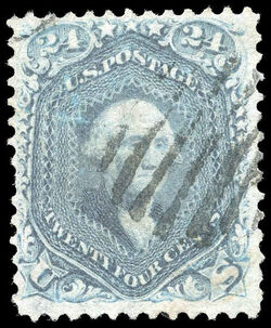 George Washington - Blue United States Postage Stamp