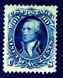 George Washington - Blue United States Postage Stamp