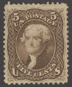 Thomas Jefferson - Brown United States Postage Stamp