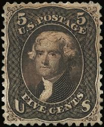 Thomas Jefferson - Brown - A United States Postage Stamp