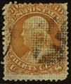 Benjamin Franklin - Orange - A Grill United States Postage Stamp
