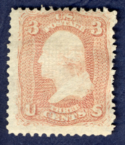 George Washington - Rose - D Grill United States Postage Stamp