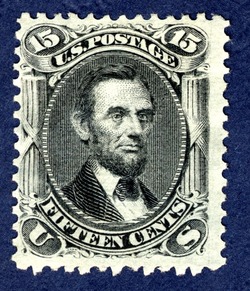 Abraham Lincoln - Black - E Grill United States Postage Stamp