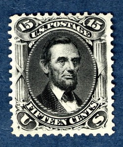 Abraham Lincoln - Black - Re-issue United States Postage Stamp