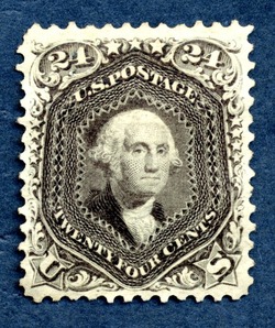 George Washington - Violet United States Postage Stamp