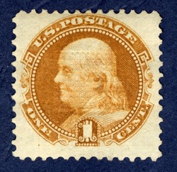 Benjamin Franklin - Buff - G Grill United States Postage Stamp