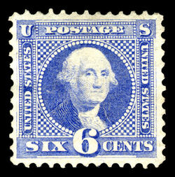 George Washington - Ultramarine - G Grill United States Postage Stamp