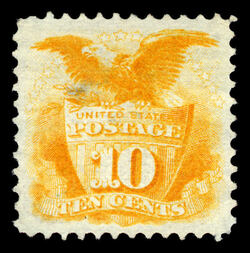 Shield and Eagle - Orange - G Grill United States Postage Stamp