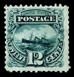 S.S. Adriatic - Green - No Grill United States Postage Stamp