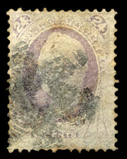General Winfield Scott - Purple - Grill H - Hard Paper United States Postage Stamp