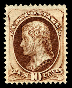 Thomas Jefferson - Brown - Hard Paper United States Postage Stamp