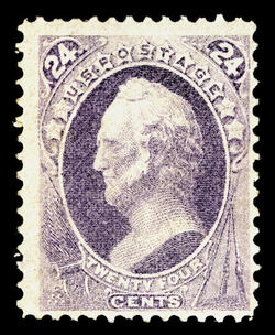 General Winfield Scott - Purple - Hard Paper United States Postage Stamp