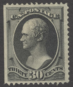 Alexander Hamilton - Black - Hard Paper United States Postage Stamp