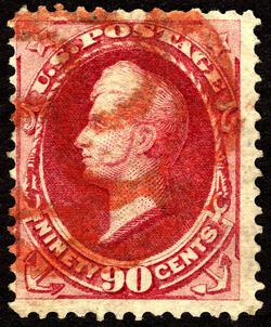 Oliver Perry - Carmine - Hard Paper United States Postage Stamp