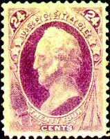 General Winfield Scott - Purple - Hard Paper - No Secret Mark United States Postage Stamp