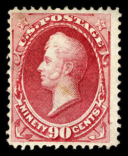 Oliver Perry - Rose Carmine - Hard Paper United States Postage Stamp