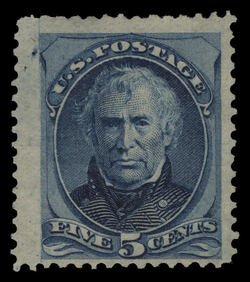 Zachary Taylor - Blue - Hard Paper United States Postage Stamp