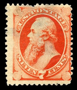 Edwin Stanton - Scarlet Vermilion - Soft Paper United States Postage Stamp