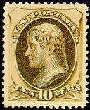 Thomas Jefferson - Deep Brown - Soft Paper United States Postage Stamp