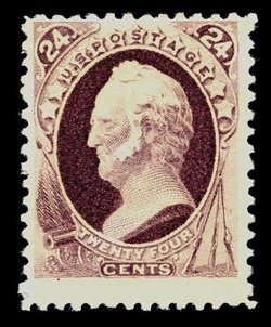 General Winfield Scott - Dark Violet - Soft Paper United States Postage Stamp