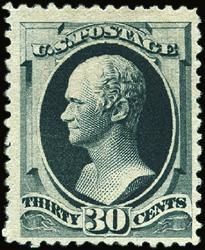 Alexander Hamilton - Green Black - Soft Paper United States Postage Stamp