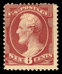Abraham Lincoln - Brown Red - Soft Paper United States Postage Stamp