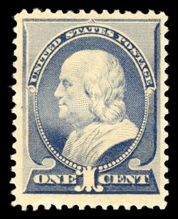 Benjamin Franklin - Ultramarine - New Design United States Postage Stamp