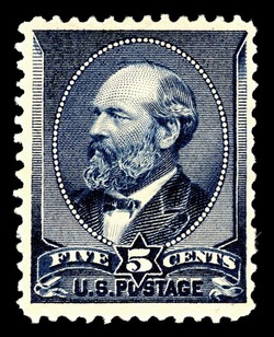 James Garfield - Indigo United States Postage Stamp