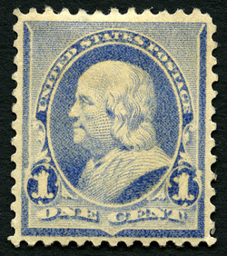 Benjamin Franklin - Dull Blue United States Postage Stamp