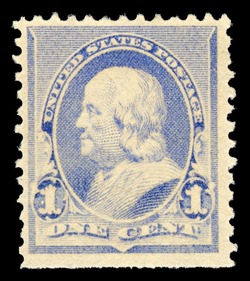Benjamin Franklin - Dull Blue - B United States Postage Stamp