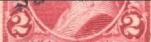 George Washington - Carmine - Cap on Both 2s United States Postage Stamp