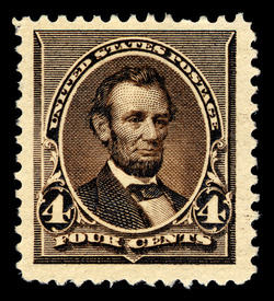Abraham Lincoln - Dark Brown United States Postage Stamp