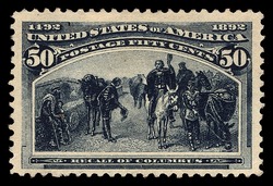 Recall of Christopher Columbus - Slate Blue United States Postage Stamp | Columbian Series