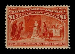 Queen Isabella Pledging Her Jewels - Salmon United States Postage Stamp | Columbian Series