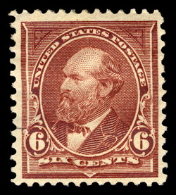 James Garfield - Light Maroon United States Postage Stamp