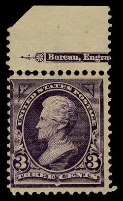 Andrew Jackson - Purple - Watermark United States Postage Stamp