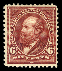 James Garfield - Light Maroon - Watermark United States Postage Stamp