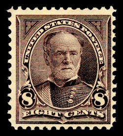 William Sherman - Lilac - Watermark United States Postage Stamp