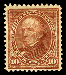 Daniel Webster - Brown - Type I - Watermark United States Postage Stamp
