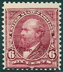 James Garfield - Purple Lake - Watermark United States Postage Stamp
