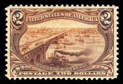 Mississippi River Bridge - Light Brown United States Postage Stamp | Trans-Mississippi "Omaha" Exposition